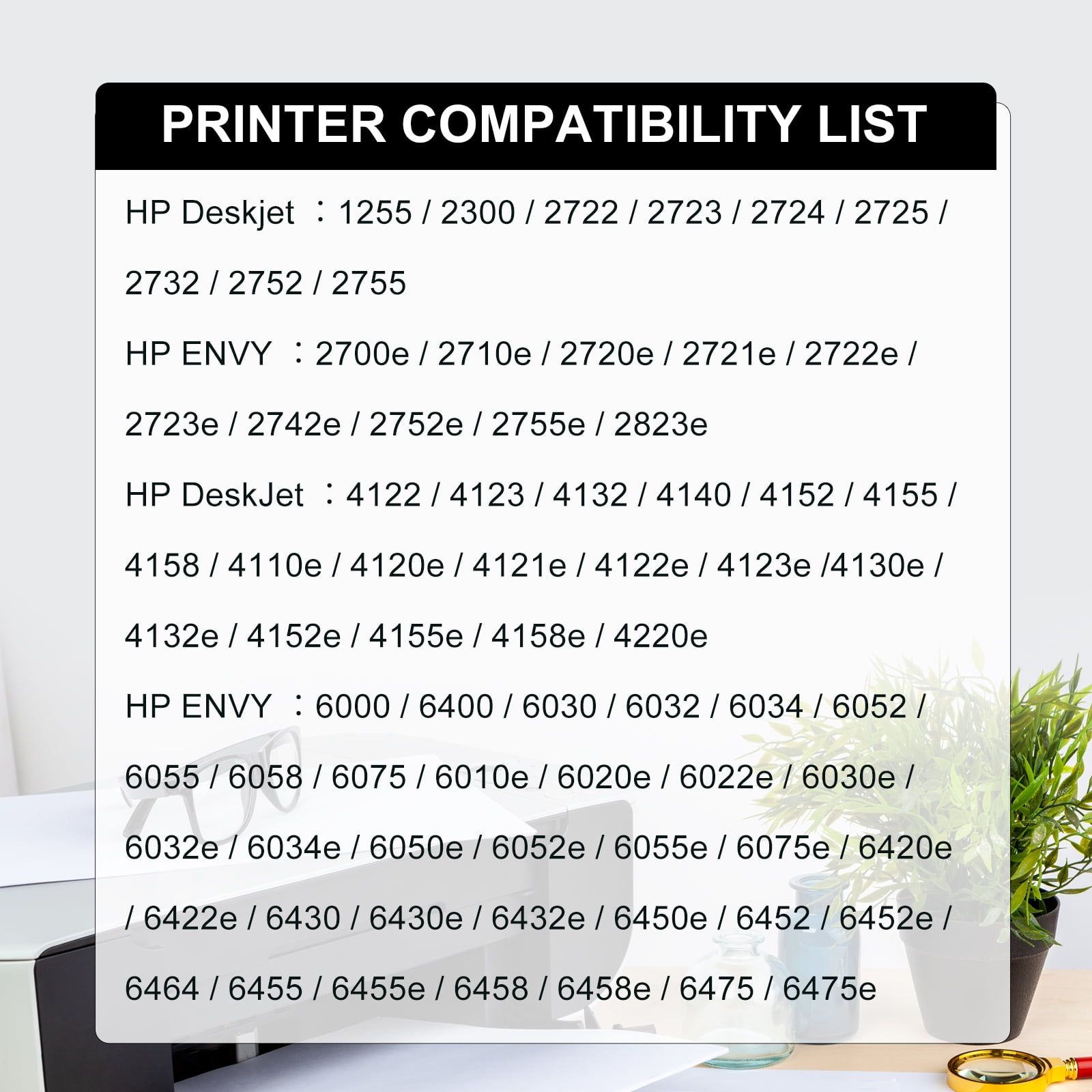 67XL Ink Cartridge Compatible for 67 Ink Cartridge for Ink 67 for DeskJet 2700 2700e 2722 2752e 2755 2755e Envy 6000 6055e Printer Ink for 67 Ink (Black,Tri-color)