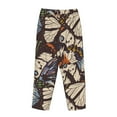 thumbnail image 5 of Balery Vector Butterflies print Women's Pajama Pants,Ultra Lightweight Pjs,Lounge Pant-, 5 of 9
