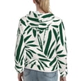thumbnail image 7 of Kdxio Palm Branch With Leaves Print Womens Oversized Hoodies Sweatshirts Hooded Pullover Tops Sweaters Casual-Small, 7 of 7