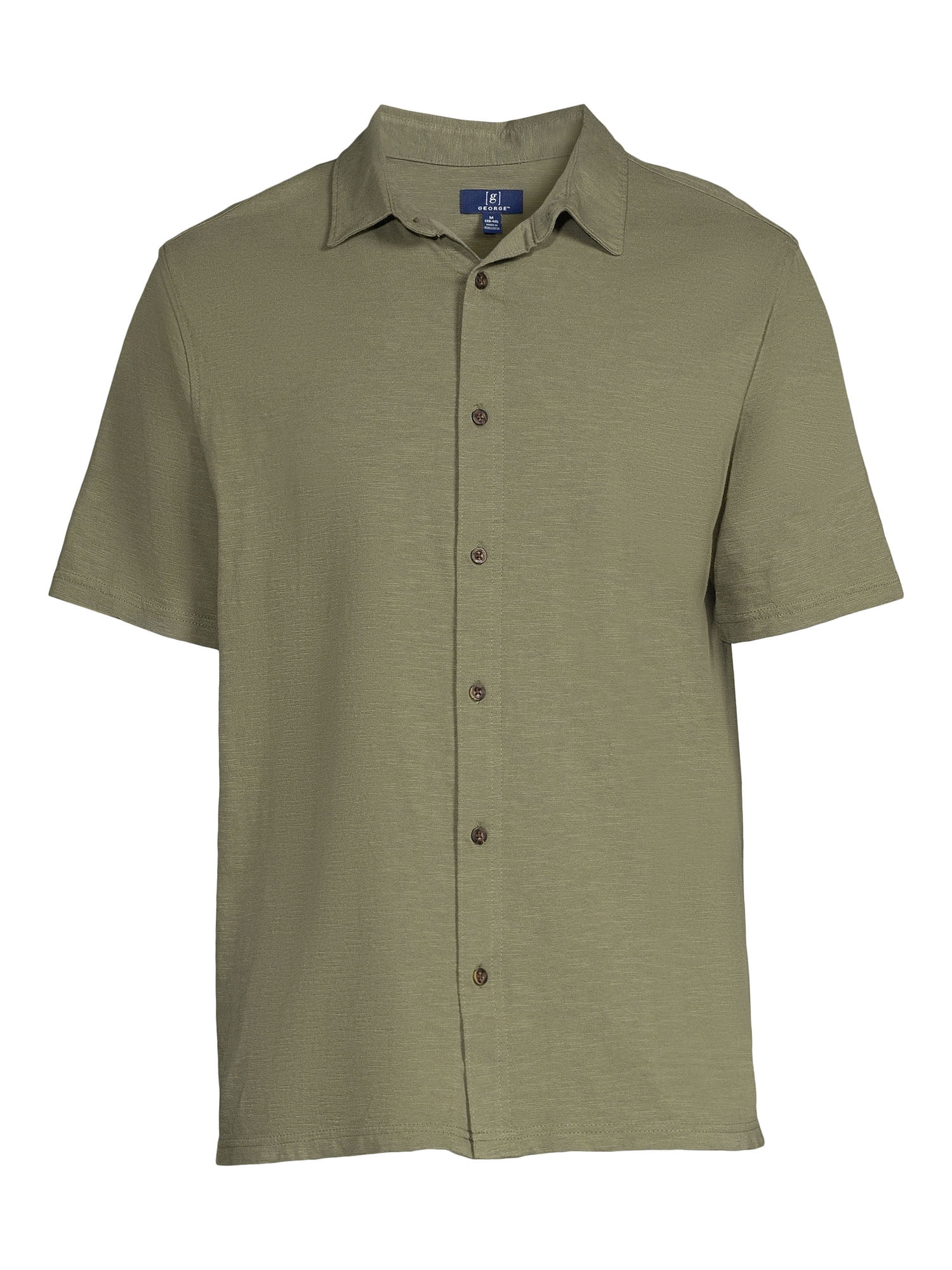 George Men’s Knit Button Down Shirt, Sizes S-3XL