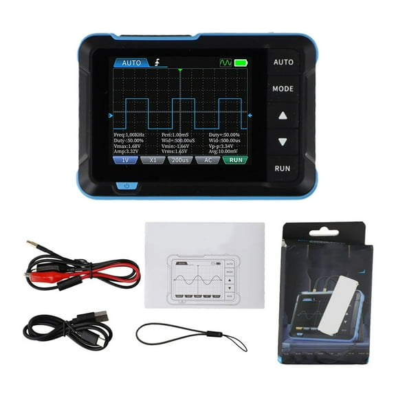 yaaqii DSO153 Handheld Oscilloscope Digital Oscilloscope Signal 2 in 1 1MHz Bandwidth