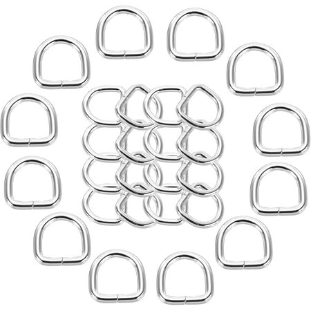 Metal D Rings  Welded Rings Buckles  Solid Hardware Bags Rings for Purse  Sewing Keychains Belt  Dog Collars