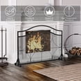 thumbnail image 6 of Gymax Single Panel Fireplace Screen Free Standing Spark Guard Fence for Baby Pet Safe, 6 of 10