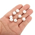 thumbnail image 4 of Unique Bargains Pendentifs Perles Fausses 10mm, Lot de 150 Perles Rondes Imitation Perle, Argent Blanc, 4 of 6