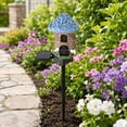 thumbnail image 2 of Solar Garden Fairy House Stake Lights Outdoor Decorative Resin Cottage with Solar Panel for Patio Pathway and Fall Halloween Yard Decor Supplies, 2 of 5