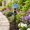 Light Blue, variant on Solar Garden Cottage Stake Light, Resin Craft, Yard Flower Bed Patio, Warm Glow