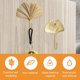 thumbnail image 5 of Ganchos de hierro con hojas decorativas, 4 Uds. Ganchos montados en la pared con forma de hoja de Ginkgo, soporte para llaves moderno, sombrero de una sola punta dorado montado en la pared, 5 of 5