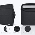 thumbnail image 5 of Voova - Funda para portátil de 13.6 pulgadas compatible con MacBook Air/MacBook Pro 13 M2/M1, 13.5 Surface Laptop 5/4, Surface Pro X / 9/8, iPad Pro 12.9, funda impermeable para bolsa de computadora, 5 of 5