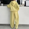thumbnail image 7 of Gubotare Girls Pant Set Fall Teen Girls Sweatsuit Fall Hoodie And Sweatpants Set Back to School Clothes Fall Outfits Cozy And Fashion Size 7-8 (Yellow,7-8 Years), 7 of 7