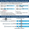 thumbnail image 4 of 10M Refrigerator Water Line Kit Water Supply Pipe Tube and Fridge Connectors Kit with Quick Connect, 4 of 7