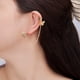thumbnail image 2 of 1 par de aretes anti-perdidos Pendientes de mariposas con soporte de auriculares, 2 of 4