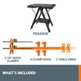 thumbnail image 6 of Worx WX051 Pegasus Folding Work Table & Sawhorse, 6 of 12