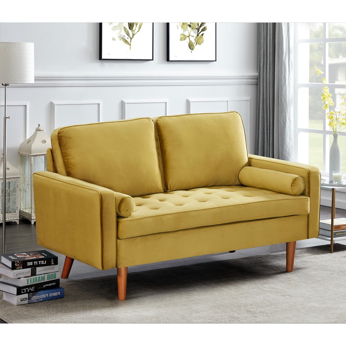 US Pride 58 Inch Velvet Loveseat
