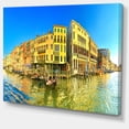 thumbnail image 2 of Panorama du Grand Canal Teinté Jaune - Impression sur Toile, 2 of 3