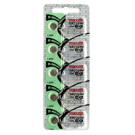 5PK Maxell SR726W Compatible with Lorus V421 V421-0020 V422-0010, Omega 9931