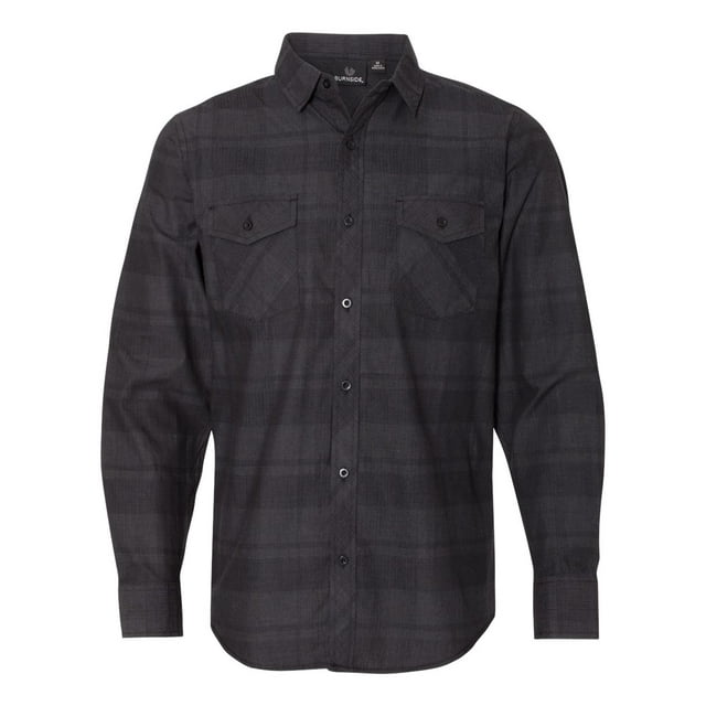 Chemise à Carreaux à Manches Longues, P, Noirgris