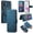 Blue, variant on CCSmall for Samsung Galaxy A17 Case with Detachable Magnetic Wallet, Retro PU Leather Flip Phone Case Cover with Card Slots Holder for Samsung A17 /Galaxy A26 KQX Brown