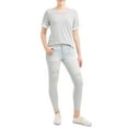 thumbnail image 3 of Self Esteem Juniors' Athletic Stripe Ruffle Short Sleeve T-Shirt, 3 of 4