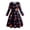 B, variant on KYAIGUO Kids Toddler Girls Spring Floral Dresses Long Sleeve Holiday Dress Maxi Dress Baby Casual Loose Long Dress Size 3-10T