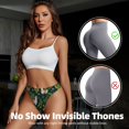 thumbnail image 4 of Thongs for Women - Cartoon Cute Alpaca Cactus Plant No Show Seamless Womens Thongs Underwear, Soft Stretch G String Thongs for Women,Cuteness Ladies Thong Bikini Panties Briefs, 4 of 5