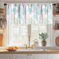 thumbnail image 3 of Summer Coastal Windows Valances,Ocean Beach Green Starfish Seashell Nautical Theme Valances for Kitchen Bedroom Living Room Bathroom Windows Curtain 1 Piece,54x18 Inch, 3 of 4