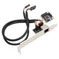 thumbnail image 4 of Mini PCI E Gigabit Ethernet Card 1000Mbps Gold Pin Efficient Heat Dissipation RJ45 LAN NIC Card Mini PCIE NIC for PC, 4 of 14