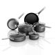 thumbnail image 1 of MSMK Juego de Ollas y Sartenes de 10 Piezas Antiadherentes, Juegos de Baterías de Cocina para Construir una Cocina Inicial o Refrescarse, Calentamiento Uniforme, Fácil Limpieza, Manejo Cómodo, Compati, 1 of 5
