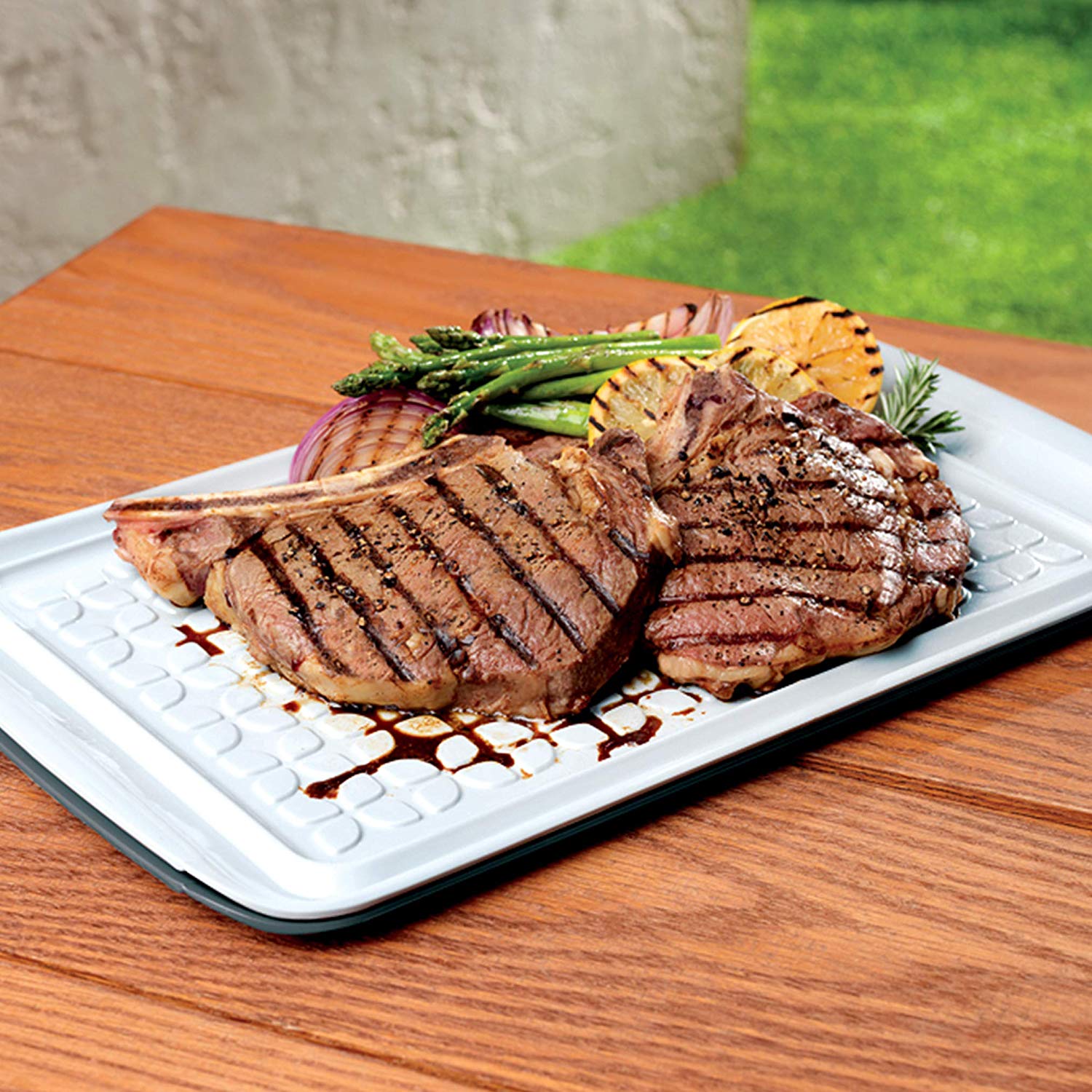 Buy Prep and Serve, Nesting, Dishwasher Safe BBQ Trays Set of 2