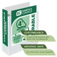 thumbnail image 3 of Carpeta Samsill de 4" con anillas en D, resistente, de origen vegetal, blanca, 3 of 5