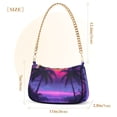 thumbnail image 3 of FORMRS Womens Shoulder Bag with Chain Strap Clutch Purse Cute Tote Handbag, Pink Digital Art, 3 of 7