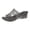 Black, variant on HOWPAY Wedge Sandals for Women Glitter Clear Open Toe Platform Heels Non Hollow out Slides Summer Beach Casual Comforatable Slippers Beige 36