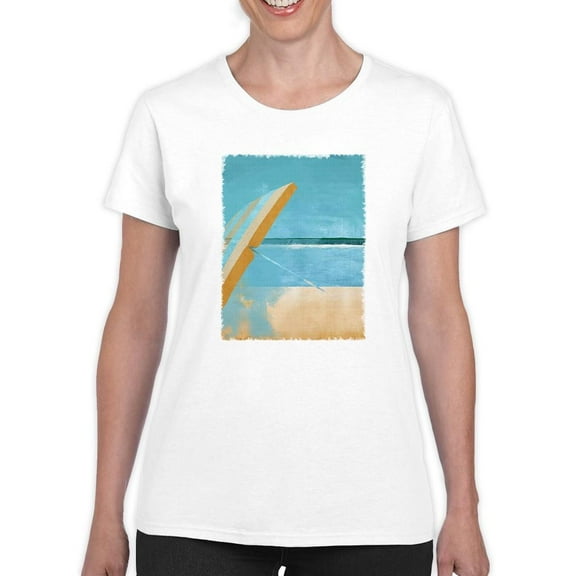 Image Conscious Beach Umbrella T-Shirt Womens -Porter Hastings Designs, Female Regular Fit