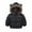 Black#1, variant on GaThRRgYP Kids Coats Girls Winter Coats,Toddler Baby Boys Girls Winter Fleece Padded Jacket Hooded Zip Jacket Coat Black 2-3 Years