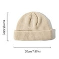 thumbnail image 2 of EnJoCho Hats for Big Kids Students Knit Cap Autumn Winter Solid Color Warm Cozy Ski Skully Stocking Cap Knitted, 2 of 3