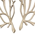 thumbnail image 4 of DecMode Gold Aluminum Metal Inspired Coral Wall Decor (2 Count), 4 of 14