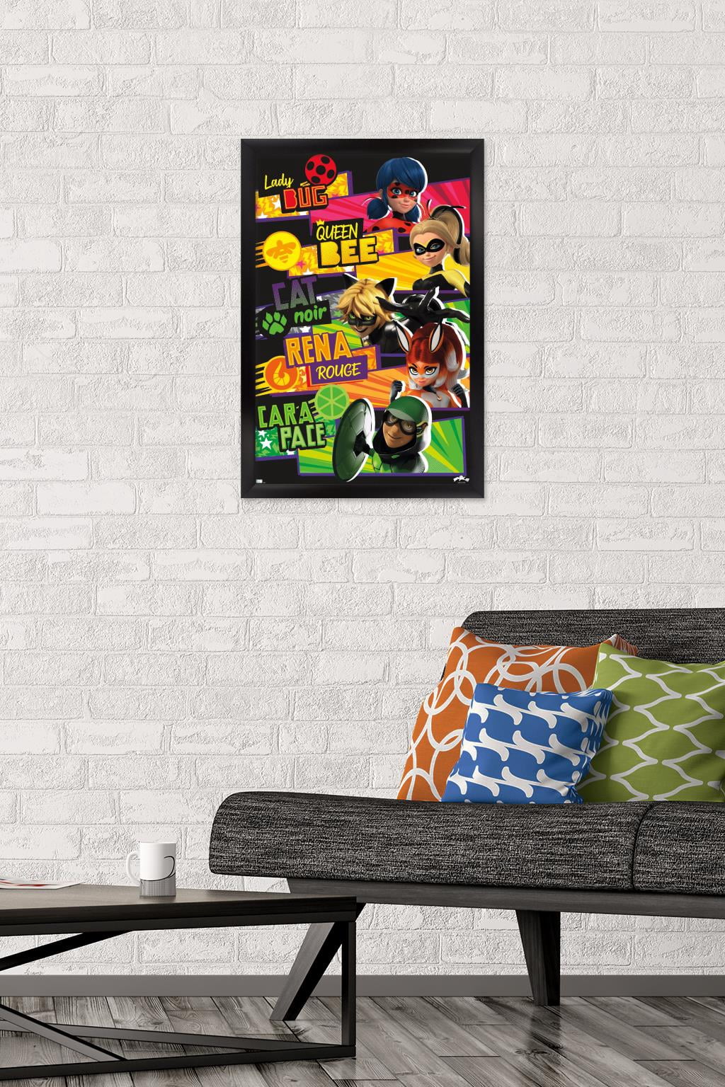 Miraculous - Bars Wall Poster, 14.725" x 22.375", Framed