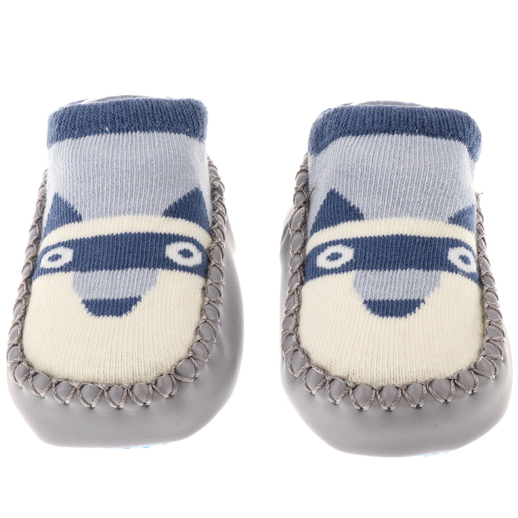 Newborn Toddler Infant Baby Crib Shoes Girls Boys Anti-slip Cotton Socks Boots P 