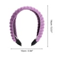 thumbnail image 3 of Unique Bargains 1 Pc Knitted Wide Headbands for Women Purple, 3 of 6