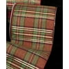 Brown and Green Plaid Wired Craft Ribbon 5" x 20 Yards