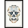 thumbnail image 2 of Parvez Taj "Yellow Kaleidoscope Butterfly Skull" Framed Painting Print, 2 of 6