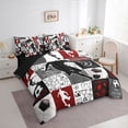 thumbnail image 3 of jejeloiu Boys Soccer Sport 7-Piece Twin Bedding Sets,Football Gamer Bedding Comforter Set For Kids Reversible, 3 of 8
