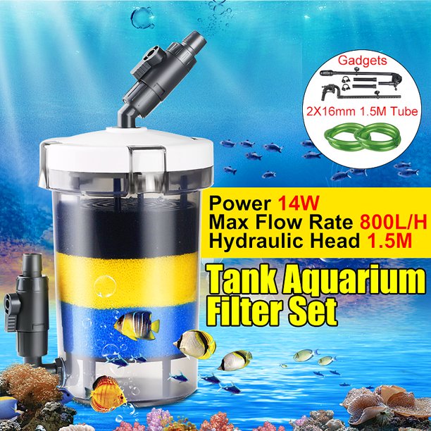 Super Quiet Portable Aquarium External Canister Filter Outer Filtration