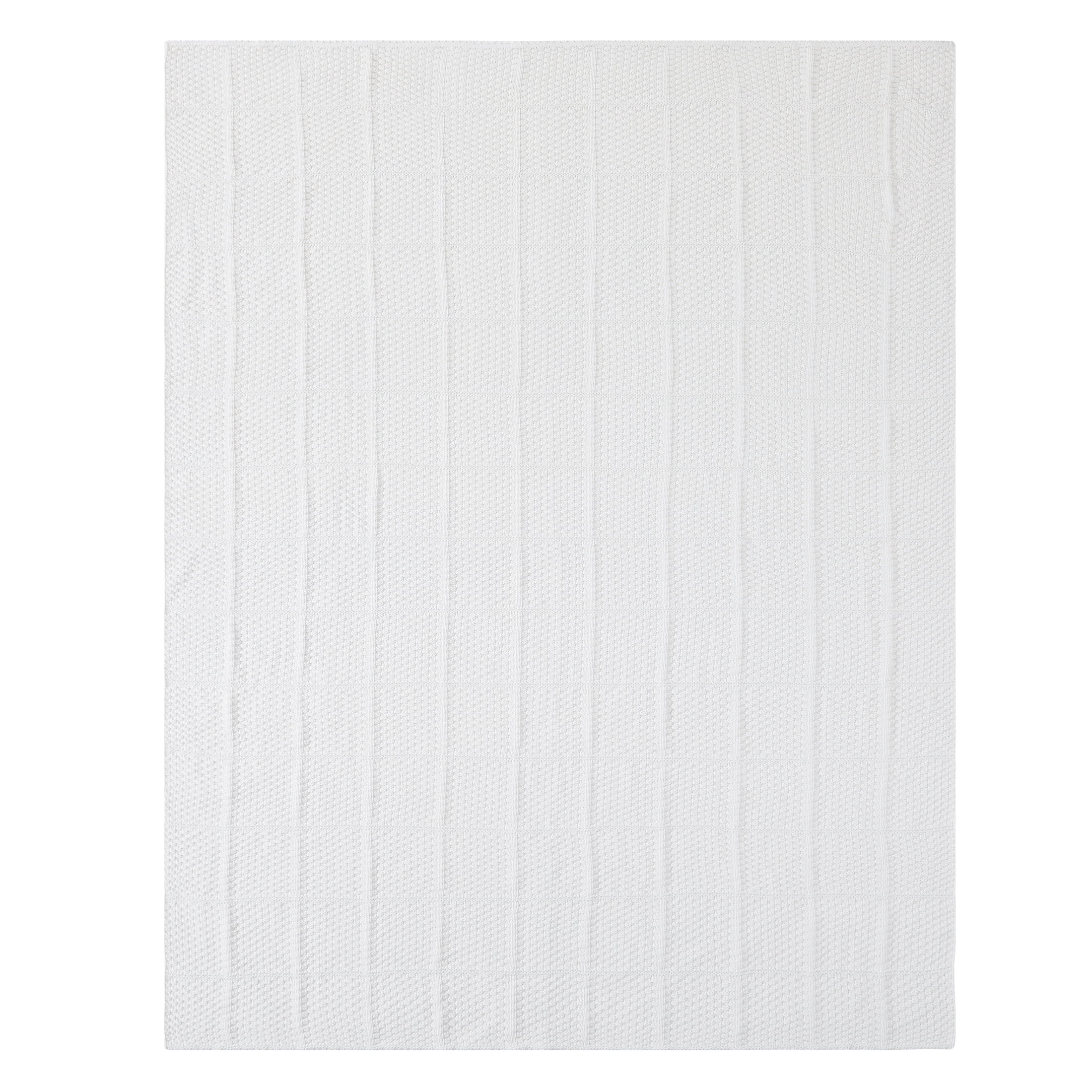 My Texas House Kelsey Ivory Acrylic Knit Throw, 60" x 80"