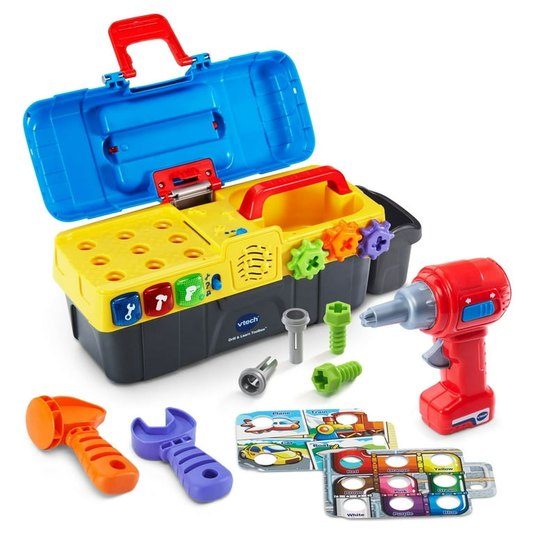 VTech Toddler's Pretend Play Drill and Learn Toolbox with Working