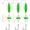 Green 8/0, variant on Visulong Catfish Fishing Set, Catfish Tackle with Fishing Hook, Peg Floats, Rattles, Beads, Circle Hooks, for River Lake Bottom Bank Fishing, High-Carbon Steel Freshwater Gear Kit Color Mixing 6/0
