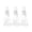 CL3, variant on Women Clear Bra Straps 3 Pairs NonSlip Adjustable Strapless Bra Accessory Elastic Shoulder Holder, CL3
