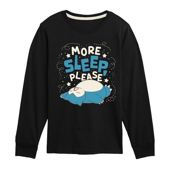 Pokémon - Snorlax Nap All Day Sleep All Night - Toddler And Youth Long Sleeve Graphic T-Shirt
