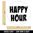 thumbnail image 2 of Happy Hour Fun Text Self-Inking Rubber Stamp Ink Stamper - Orange Ink - Mini 1/2 Inch, 2 of 7
