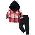 thumbnail image 2 of UAYOTSE Toddler Baby Boy Clothes Long Sleeve Tie Dye Hoodie Sweatshirt Top + Jogger Pants Outfit Set Fall Winter Sweatsuit(18-24 Months,P55-Red), 2 of 6