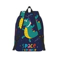 thumbnail image 3 of Balery Dinosau Space Explorer Vintage Canvas Backpack for Men and Women - Large Capacity, Durable Travel Laptop Bag for School, Work, Hiking, and Outdoor Activities, 3 of 7